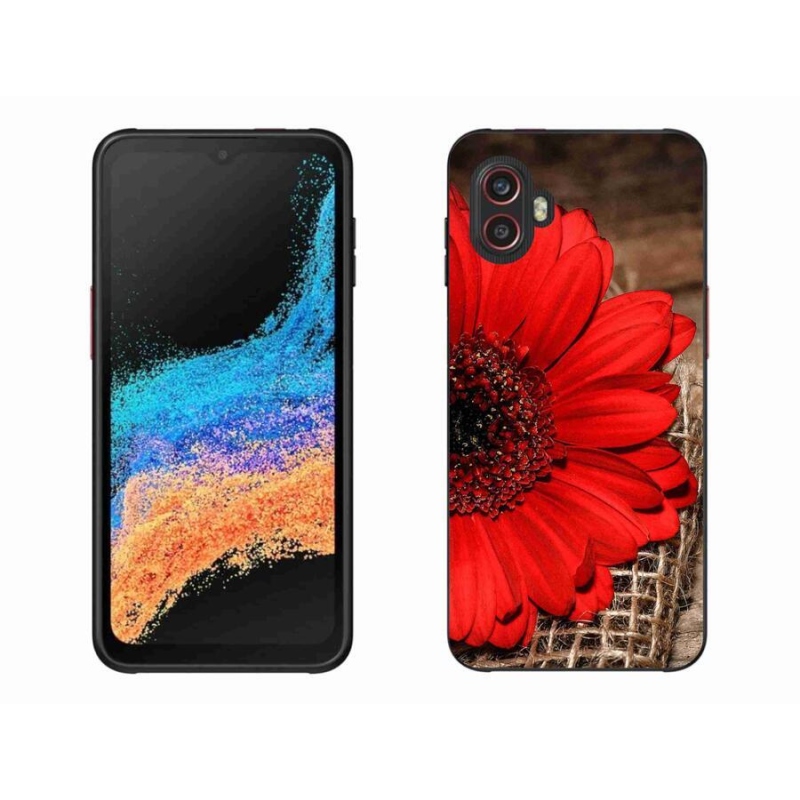 Gelový kryt mmCase na mobil Samsung Galaxy Xcover 6 Pro - gerbera
