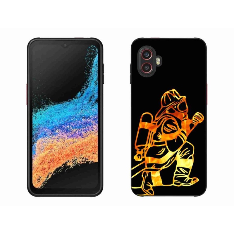 Gelový kryt mmCase na mobil Samsung Galaxy Xcover 6 Pro - hasič 1