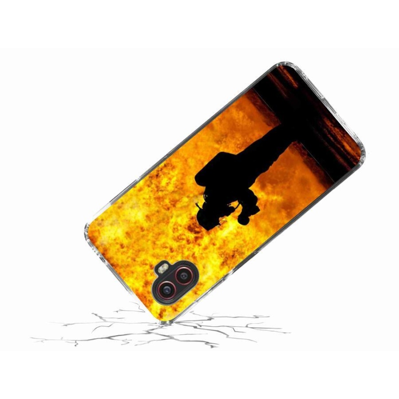 Gelový kryt mmCase na mobil Samsung Galaxy Xcover 6 Pro - hasič