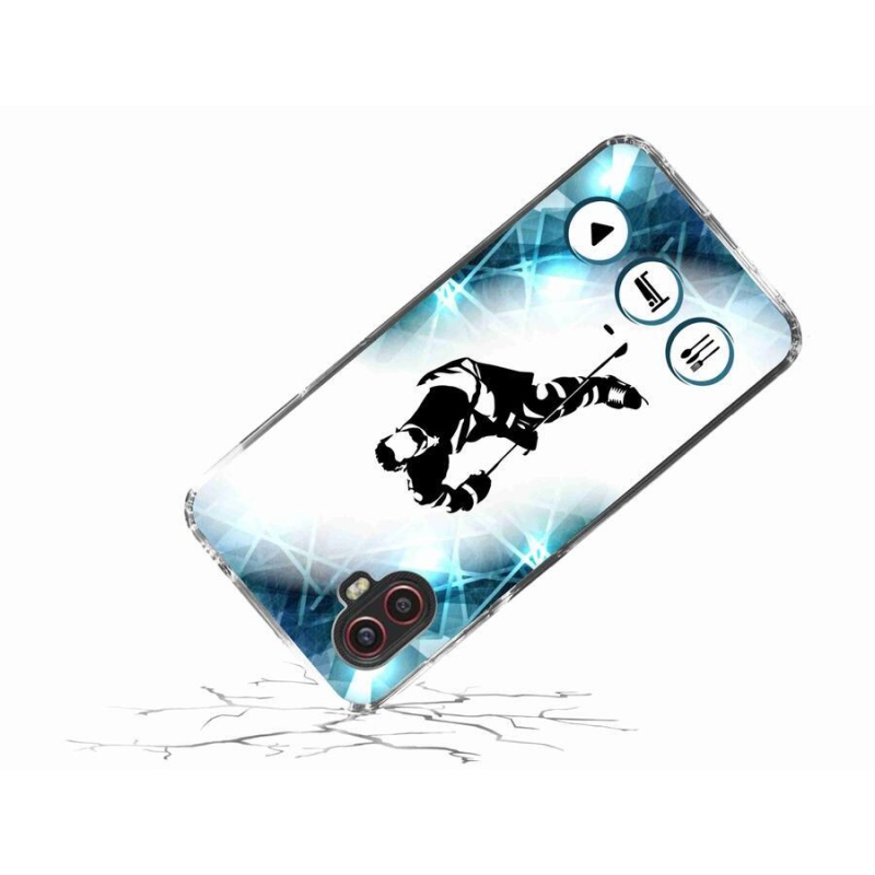 Gelový kryt mmCase na mobil Samsung Galaxy Xcover 6 Pro - hokej 1