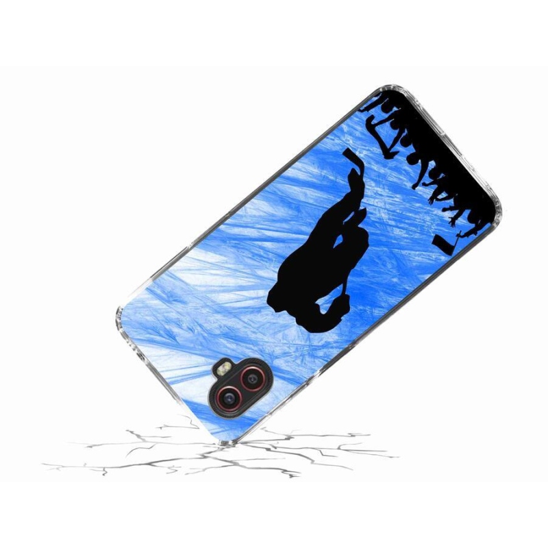 Gelový kryt mmCase na mobil Samsung Galaxy Xcover 6 Pro - hokejový hráč