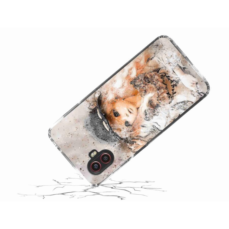 Gelový kryt mmCase na mobil Samsung Galaxy Xcover 6 Pro - holčička s kloboukem