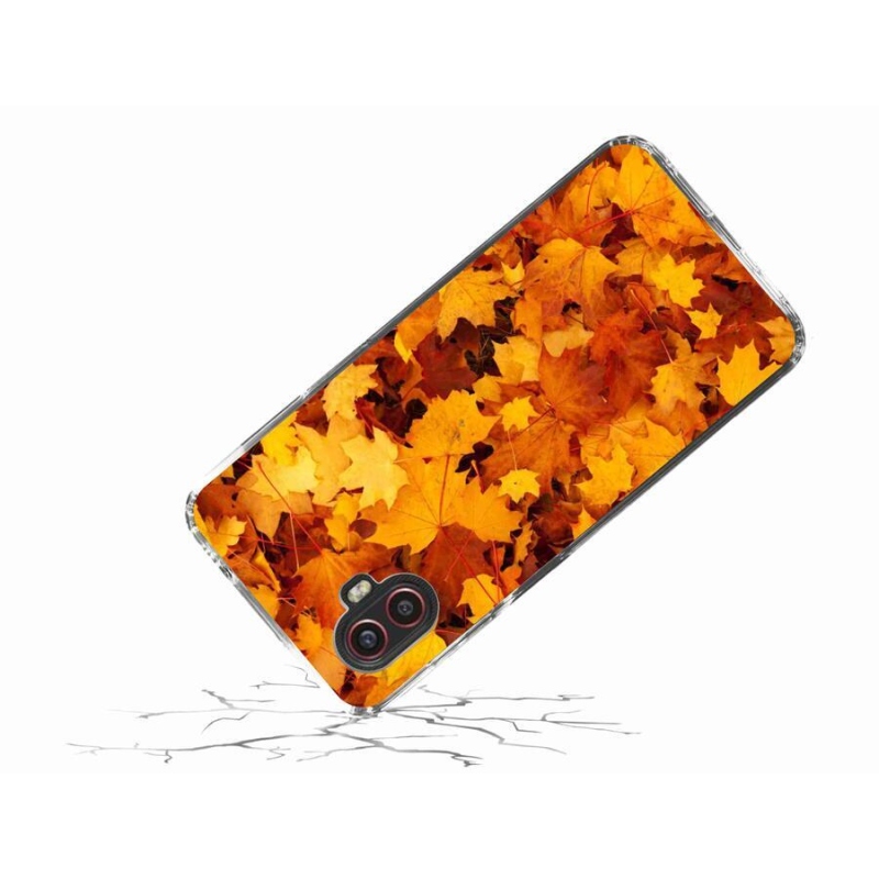 Gelový kryt mmCase na mobil Samsung Galaxy Xcover 6 Pro - javorové listy