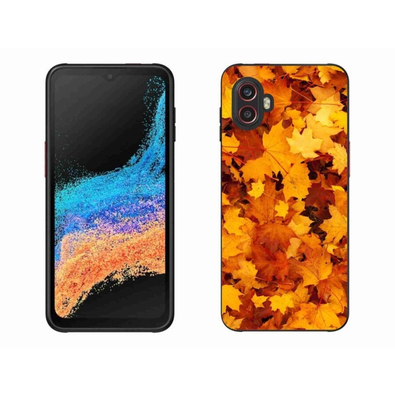 Gelový kryt mmCase na mobil Samsung Galaxy Xcover 6 Pro - javorové listy