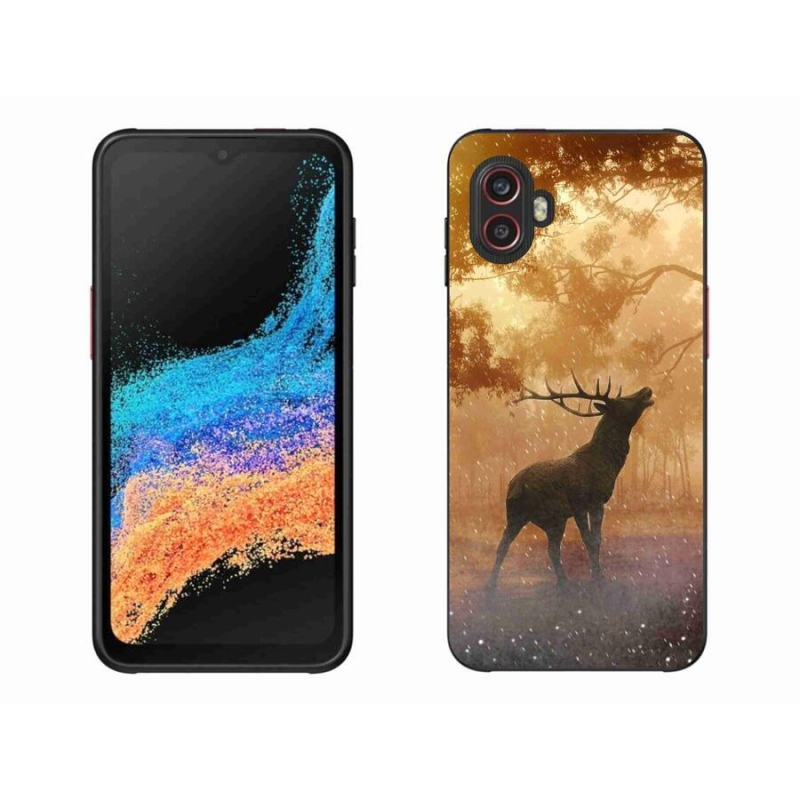 Gelový kryt mmCase na mobil Samsung Galaxy Xcover 6 Pro - jelen v říji