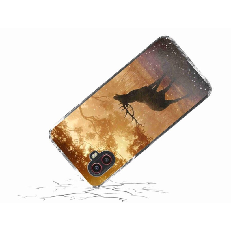 Gelový kryt mmCase na mobil Samsung Galaxy Xcover 6 Pro - jelen v říji