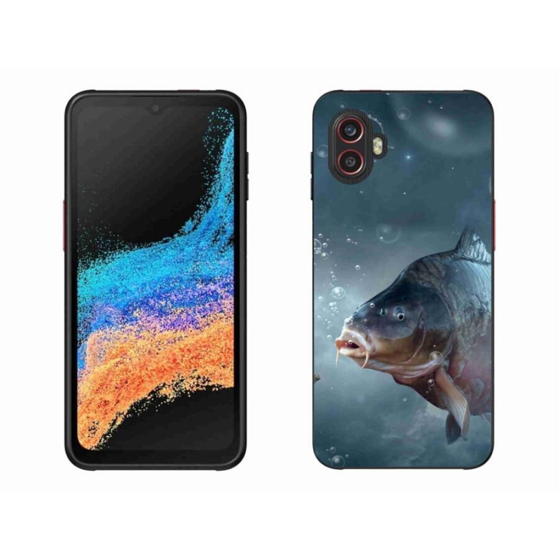 Gelový kryt mmCase na mobil Samsung Galaxy Xcover 6 Pro - kapr a bublinky