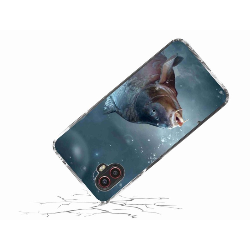 Gelový kryt mmCase na mobil Samsung Galaxy Xcover 6 Pro - kapr a bublinky