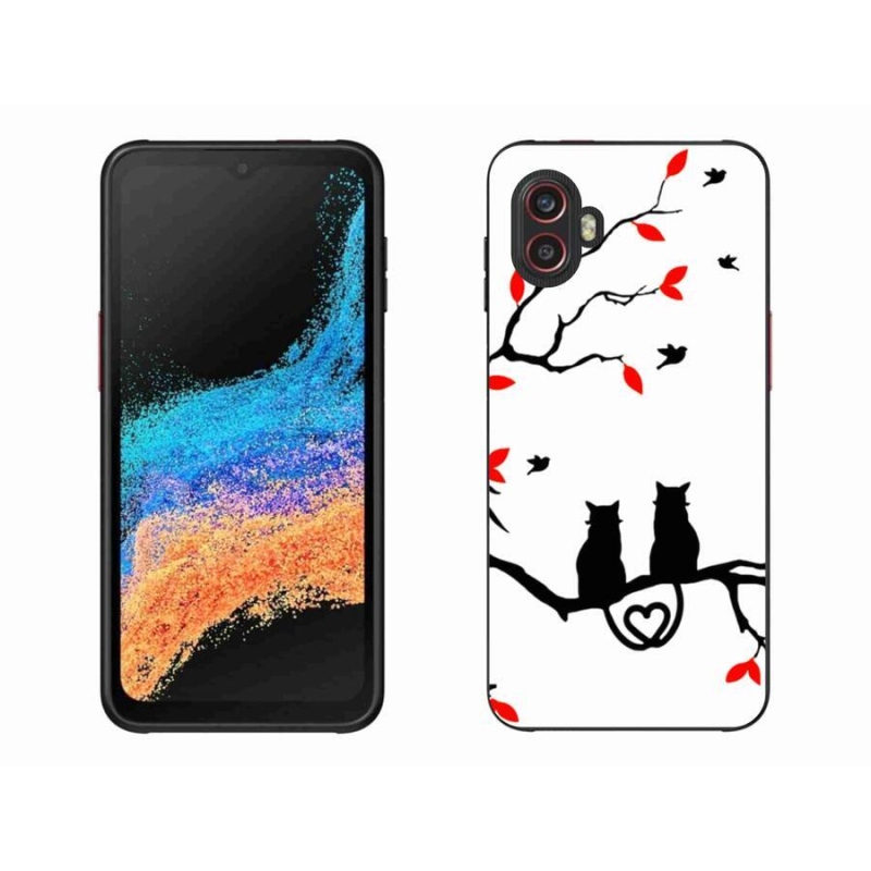Gelový kryt mmCase na mobil Samsung Galaxy Xcover 6 Pro - kočičí láska