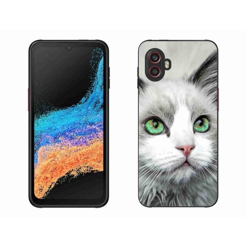 Gelový kryt mmCase na mobil Samsung Galaxy Xcover 6 Pro - kočičí pohled