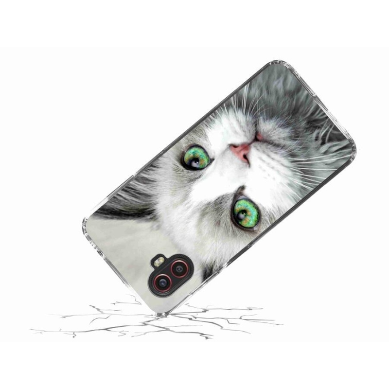 Gelový kryt mmCase na mobil Samsung Galaxy Xcover 6 Pro - kočičí pohled
