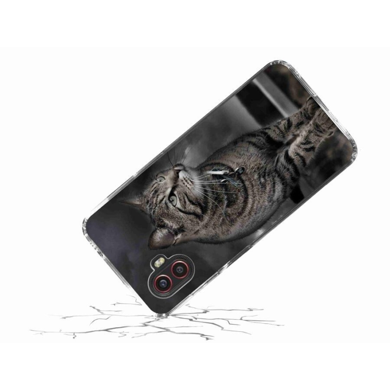 Gelový kryt mmCase na mobil Samsung Galaxy Xcover 6 Pro - kočka