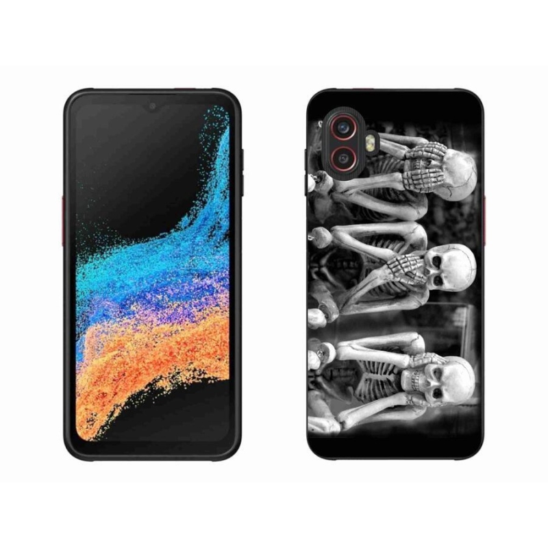 Gelový kryt mmCase na mobil Samsung Galaxy Xcover 6 Pro - kostlivci