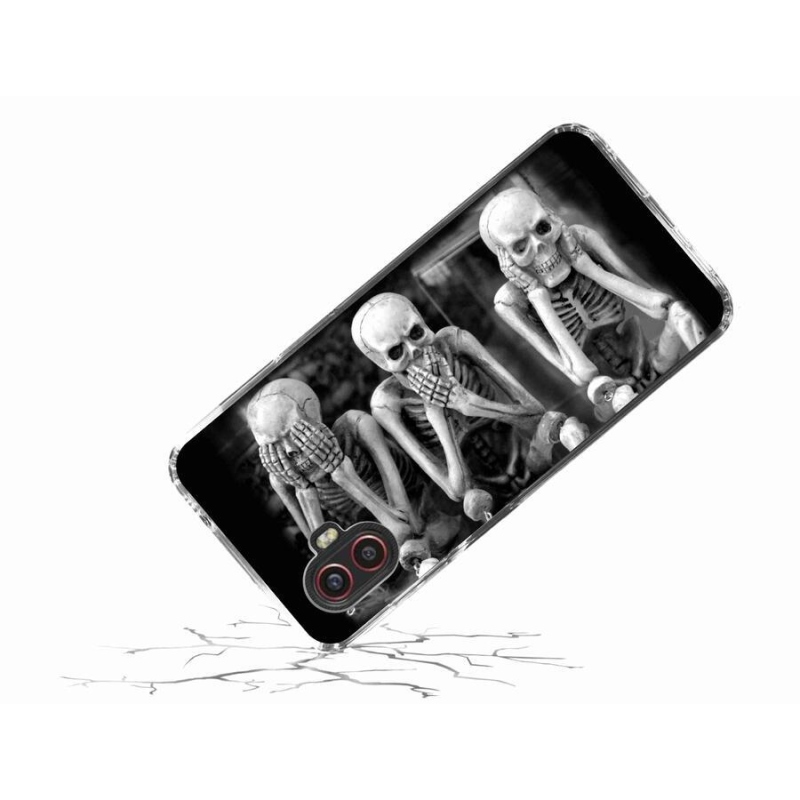 Gelový kryt mmCase na mobil Samsung Galaxy Xcover 6 Pro - kostlivci