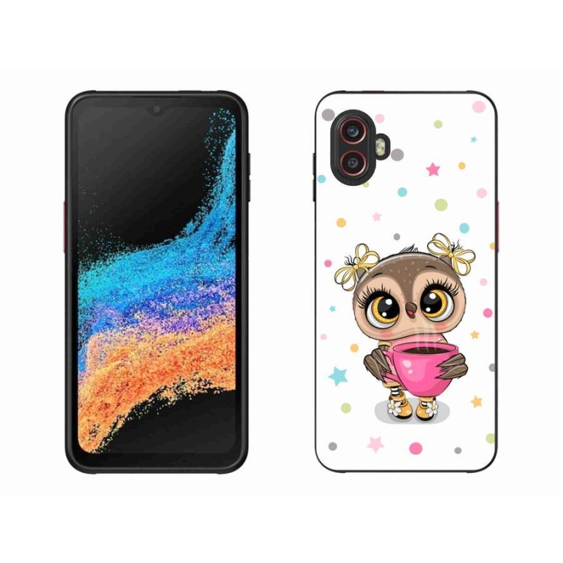 Gelový kryt mmCase na mobil Samsung Galaxy Xcover 6 Pro - kreslená sovička