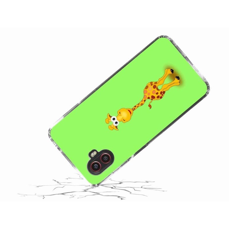 Gelový kryt mmCase na mobil Samsung Galaxy Xcover 6 Pro - kreslená žirafa