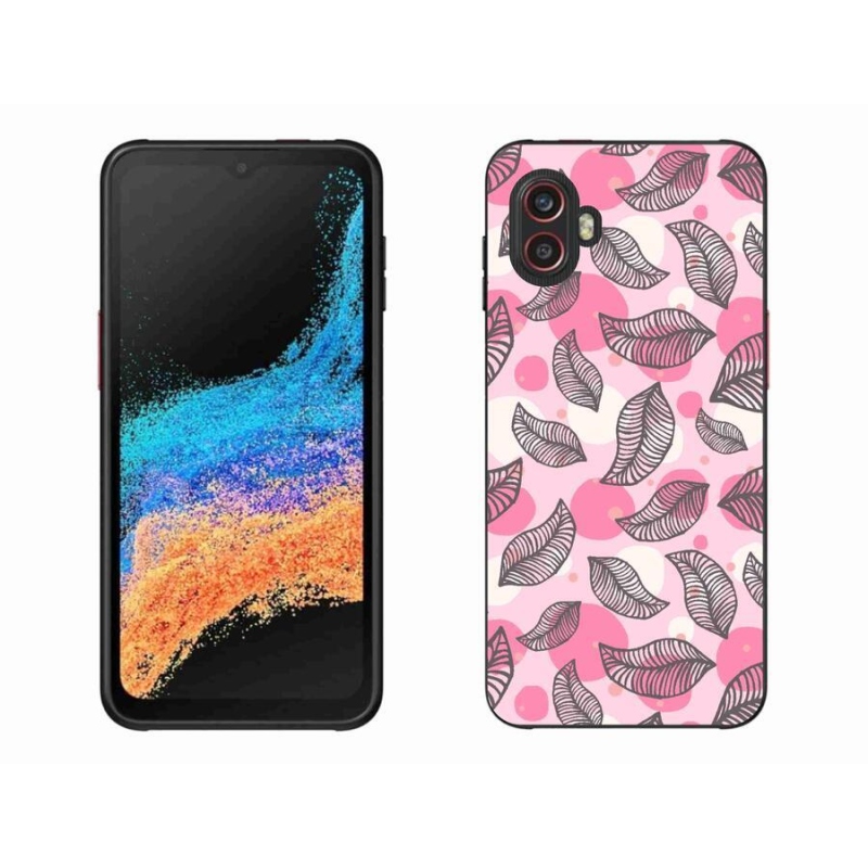 Gelový kryt mmCase na mobil Samsung Galaxy Xcover 6 Pro - kreslené padající listy
