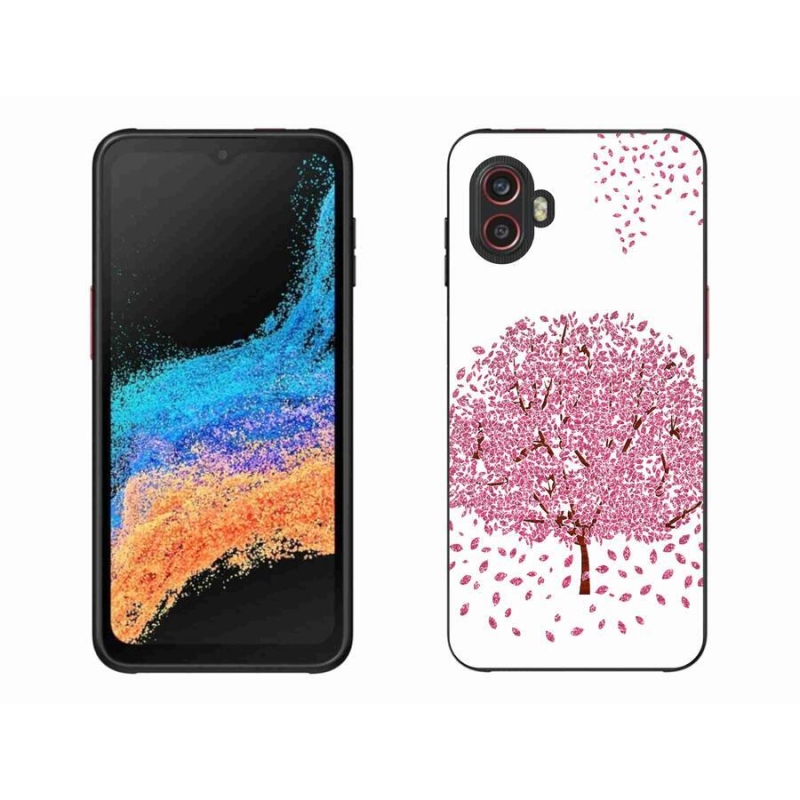 Gelový kryt mmCase na mobil Samsung Galaxy Xcover 6 Pro - kreslený strom s listy