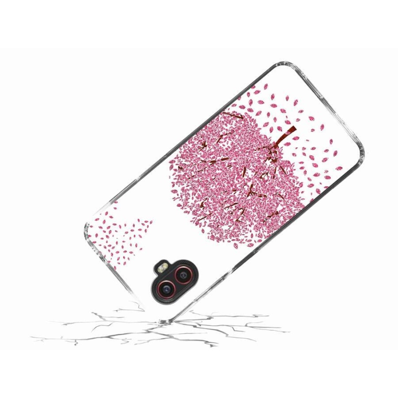 Gelový kryt mmCase na mobil Samsung Galaxy Xcover 6 Pro - kreslený strom s listy