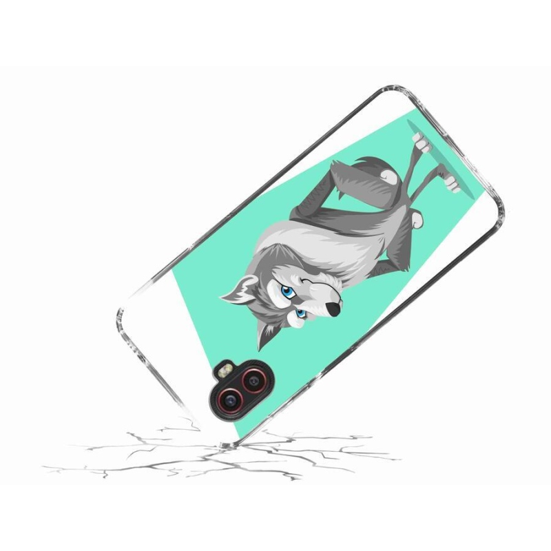 Gelový kryt mmCase na mobil Samsung Galaxy Xcover 6 Pro - kreslený vlk