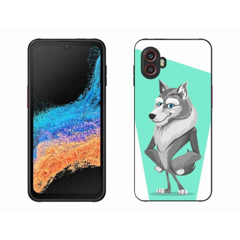 Gelový kryt mmCase na mobil Samsung Galaxy Xcover 6 Pro - kreslený vlk