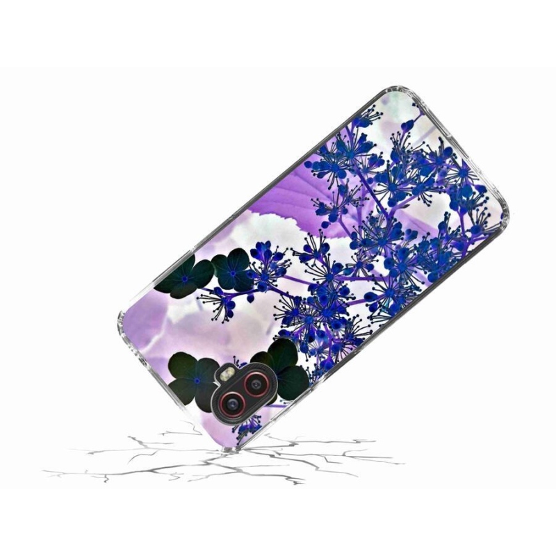 Gelový kryt mmCase na mobil Samsung Galaxy Xcover 6 Pro - květ hortenzie