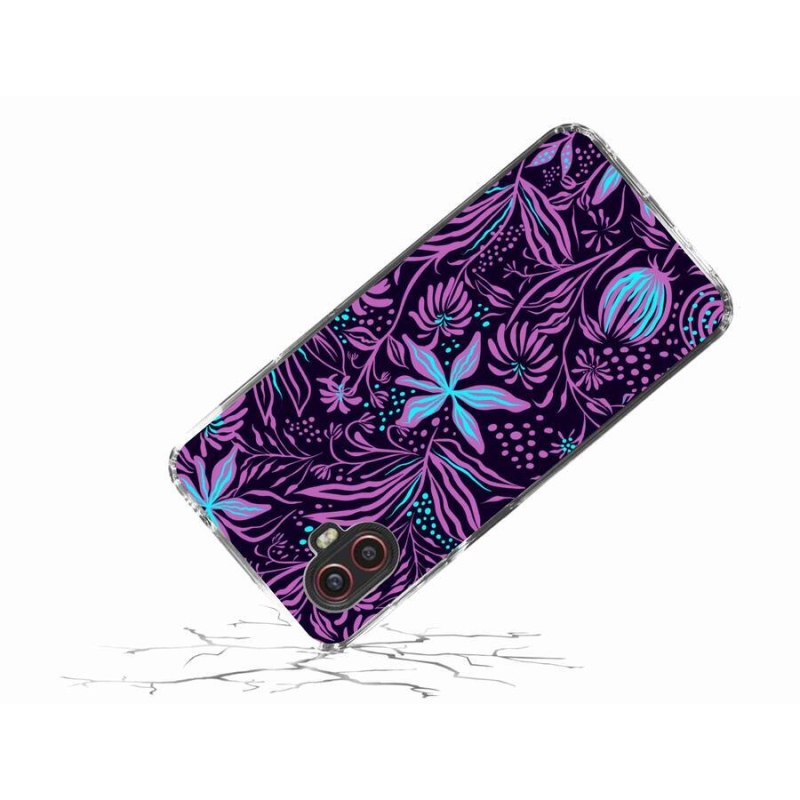 Gelový kryt mmCase na mobil Samsung Galaxy Xcover 6 Pro - květiny 2