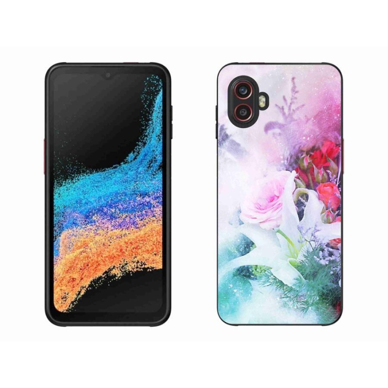 Gelový kryt mmCase na mobil Samsung Galaxy Xcover 6 Pro - květiny 4
