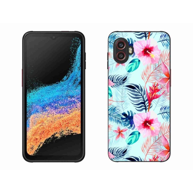Gelový kryt mmCase na mobil Samsung Galaxy Xcover 6 Pro - květiny