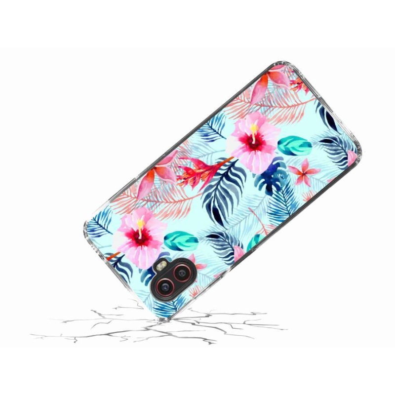 Gelový kryt mmCase na mobil Samsung Galaxy Xcover 6 Pro - květiny