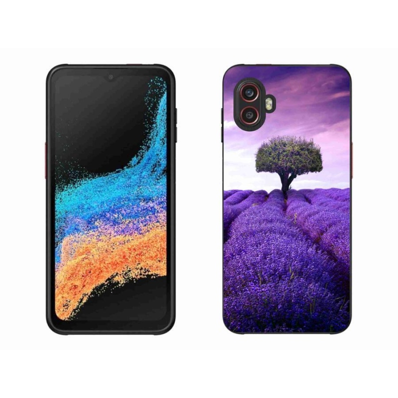 Gelový kryt mmCase na mobil Samsung Galaxy Xcover 6 Pro - levandulová louka