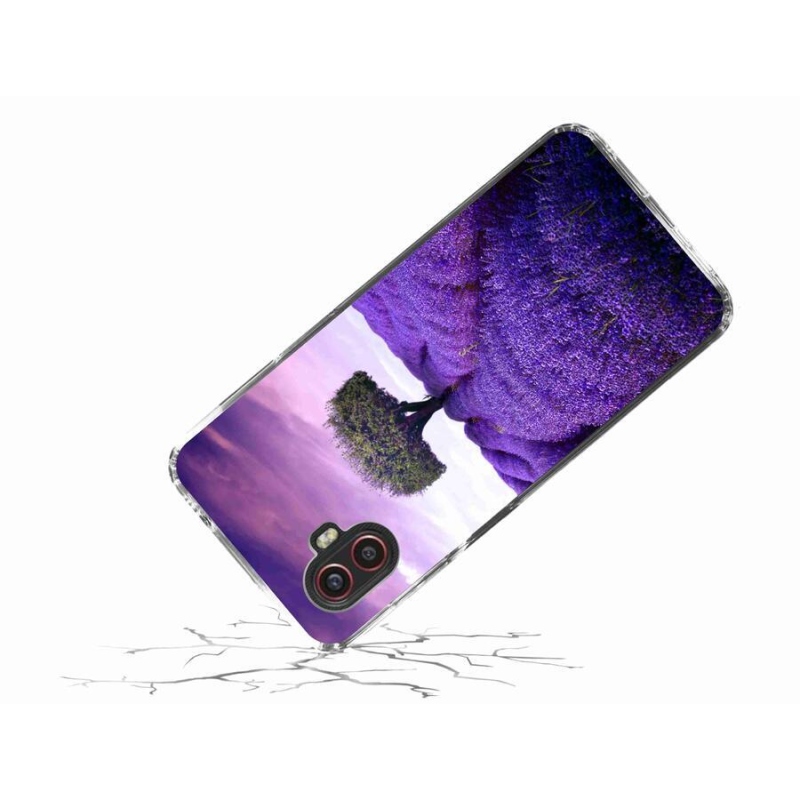 Gelový kryt mmCase na mobil Samsung Galaxy Xcover 6 Pro - levandulová louka