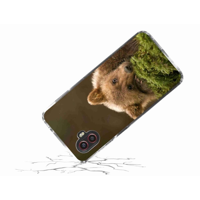 Gelový kryt mmCase na mobil Samsung Galaxy Xcover 6 Pro - medvěd