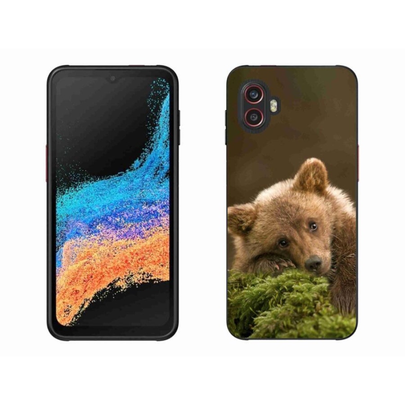Gelový kryt mmCase na mobil Samsung Galaxy Xcover 6 Pro - medvěd