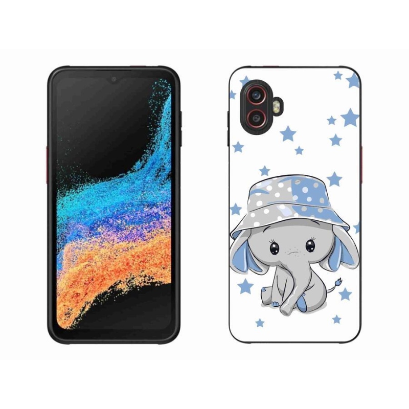 Gelový kryt mmCase na mobil Samsung Galaxy Xcover 6 Pro - modrý slon