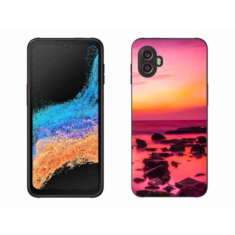 Gelový kryt mmCase na mobil Samsung Galaxy Xcover 6 Pro - moře a záře