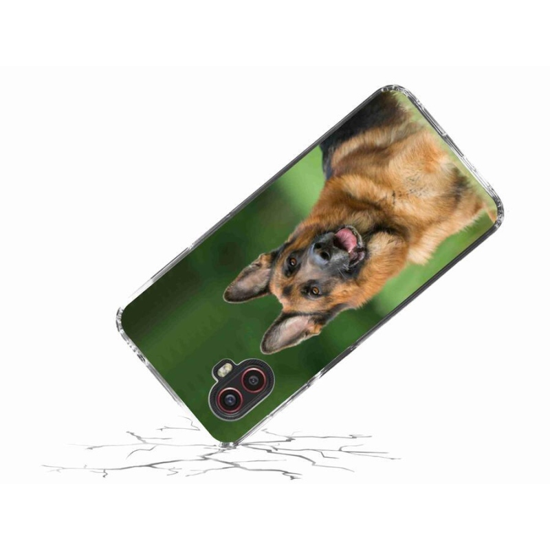 Gelový kryt mmCase na mobil Samsung Galaxy Xcover 6 Pro - německý ovčák