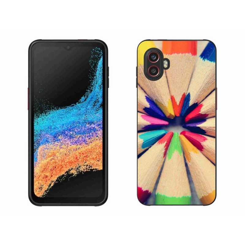 Gelový kryt mmCase na mobil Samsung Galaxy Xcover 6 Pro - pastelky