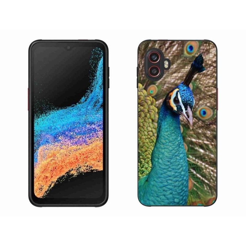 Gelový kryt mmCase na mobil Samsung Galaxy Xcover 6 Pro - páv