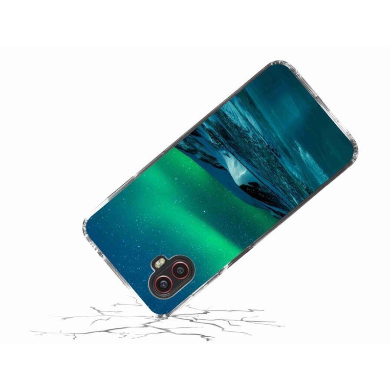 Gelový kryt mmCase na mobil Samsung Galaxy Xcover 6 Pro - polární záře