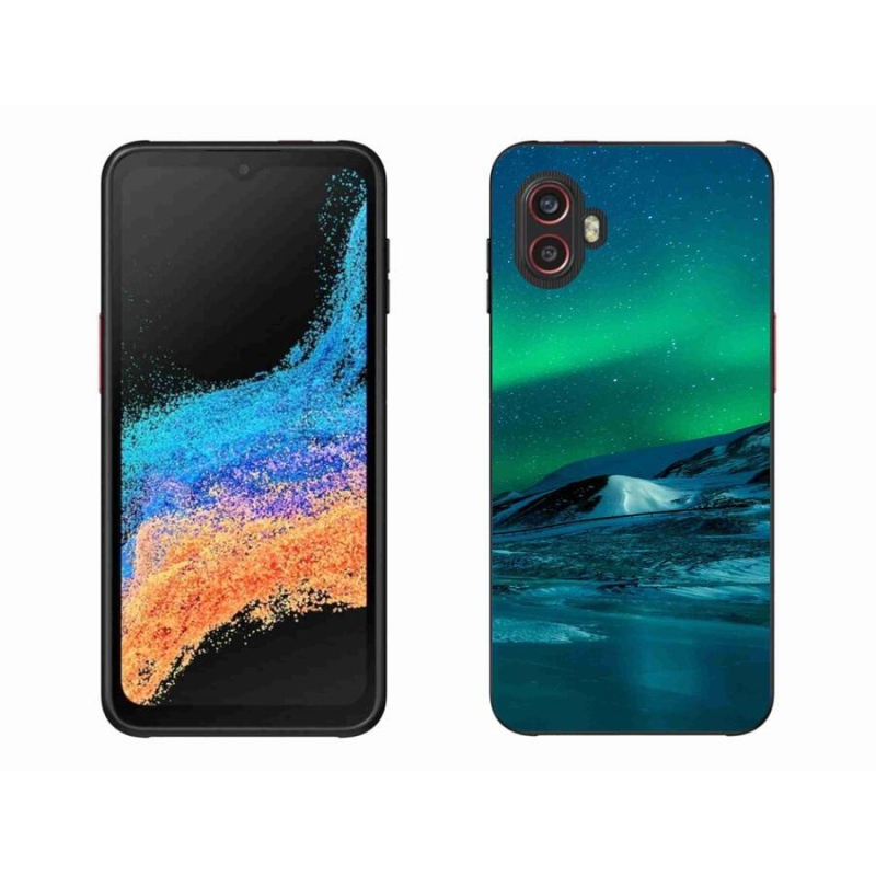 Gelový kryt mmCase na mobil Samsung Galaxy Xcover 6 Pro - polární záře