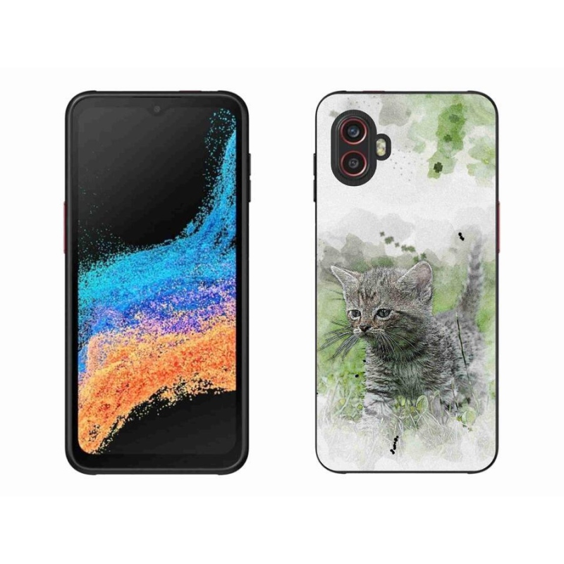Gelový kryt mmCase na mobil Samsung Galaxy Xcover 6 Pro - roztomilé kotě 1