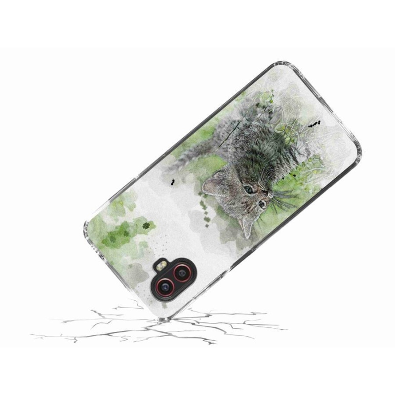 Gelový kryt mmCase na mobil Samsung Galaxy Xcover 6 Pro - roztomilé kotě 1