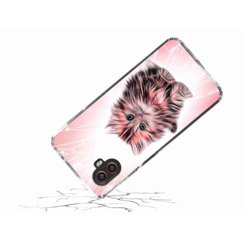 Gelový kryt mmCase na mobil Samsung Galaxy Xcover 6 Pro - roztomilé kotě
