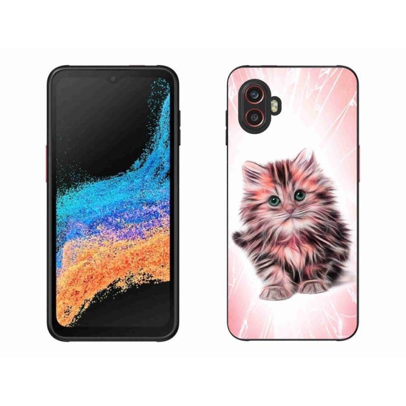 Gelový kryt mmCase na mobil Samsung Galaxy Xcover 6 Pro - roztomilé kotě