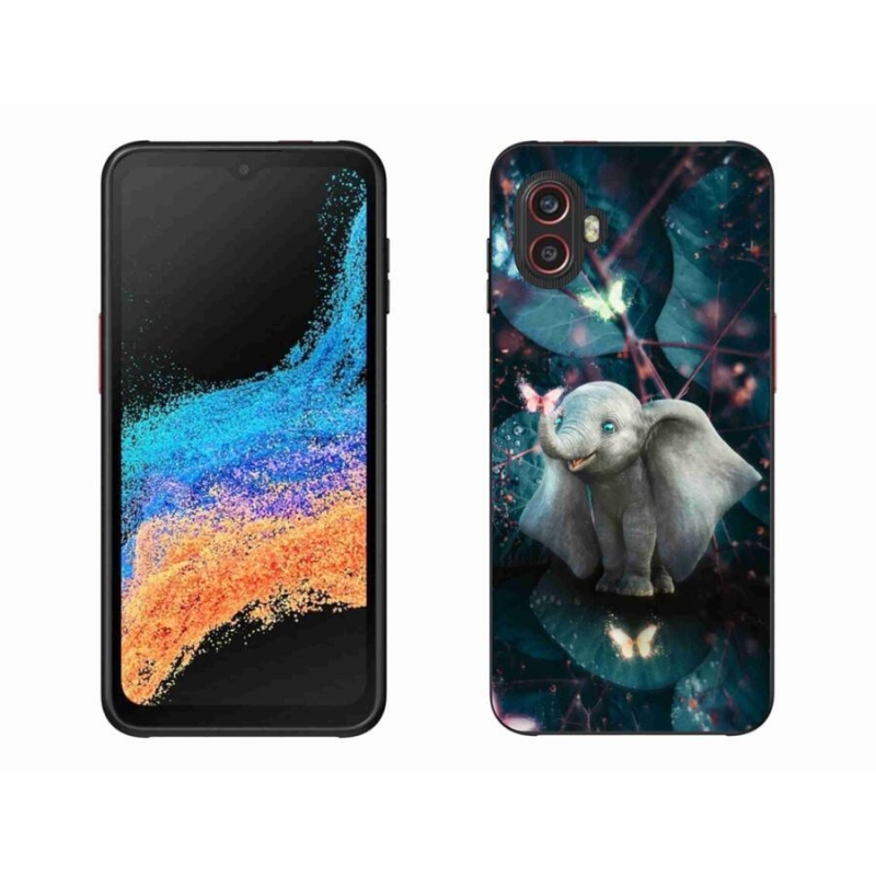 Gelový kryt mmCase na mobil Samsung Galaxy Xcover 6 Pro - roztomilý slon