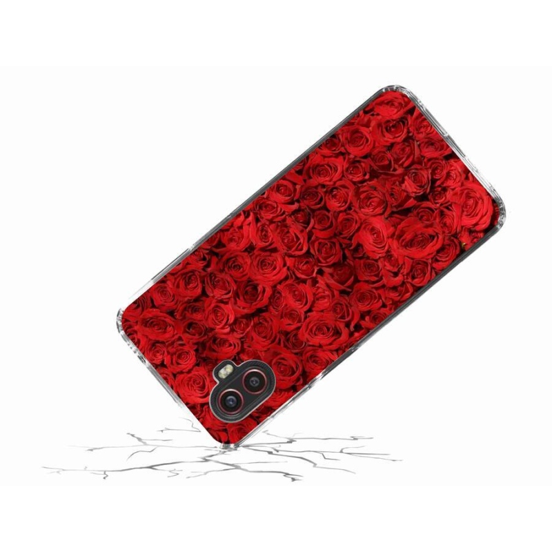 Gelový kryt mmCase na mobil Samsung Galaxy Xcover 6 Pro - růže