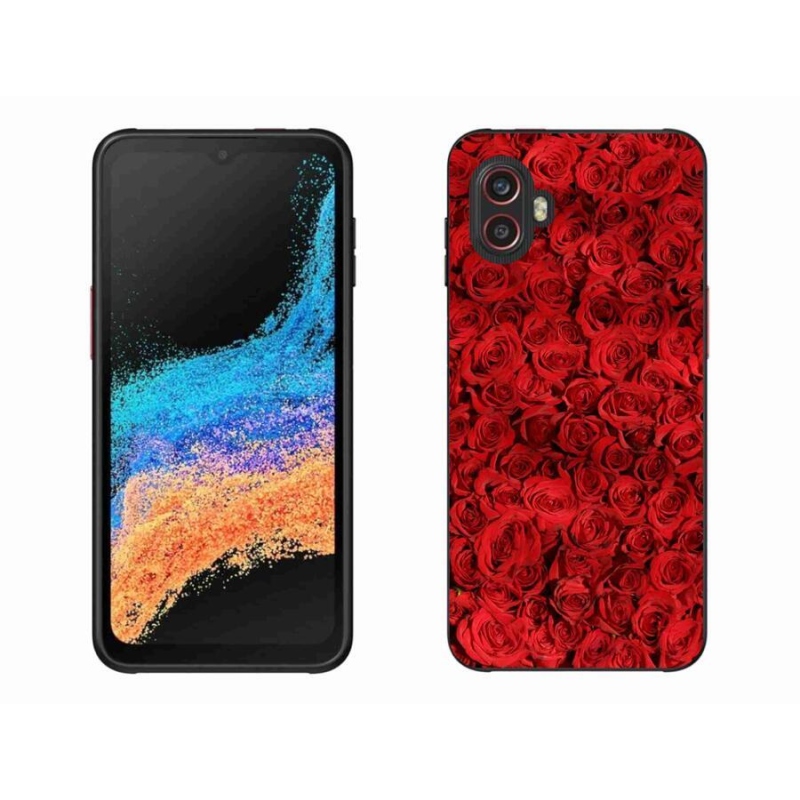 Gelový kryt mmCase na mobil Samsung Galaxy Xcover 6 Pro - růže