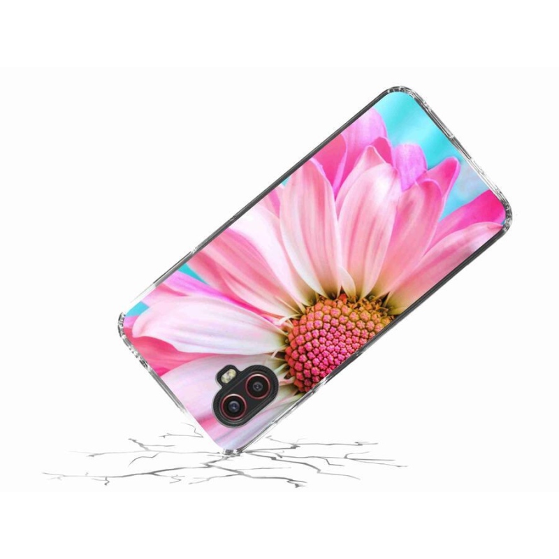 Gelový kryt mmCase na mobil Samsung Galaxy Xcover 6 Pro - růžová květina