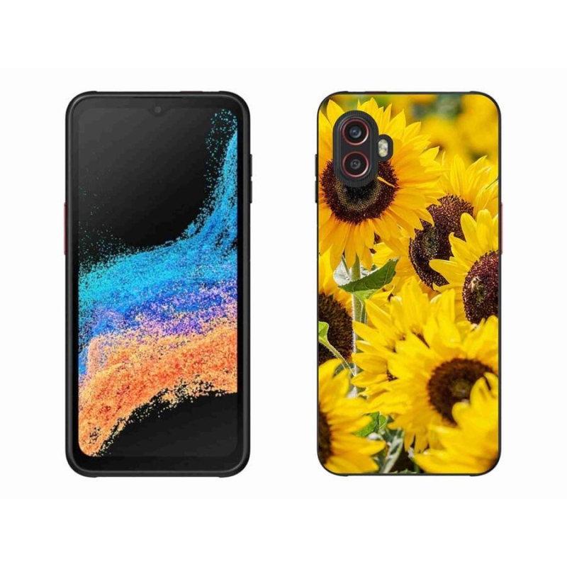 Gelový kryt mmCase na mobil Samsung Galaxy Xcover 6 Pro - slunečnice
